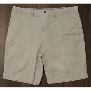 Polo Ralph Lauren Shorts Mens 36 Khaki Tan Classic Fit Chino Preppy 9" Inseam